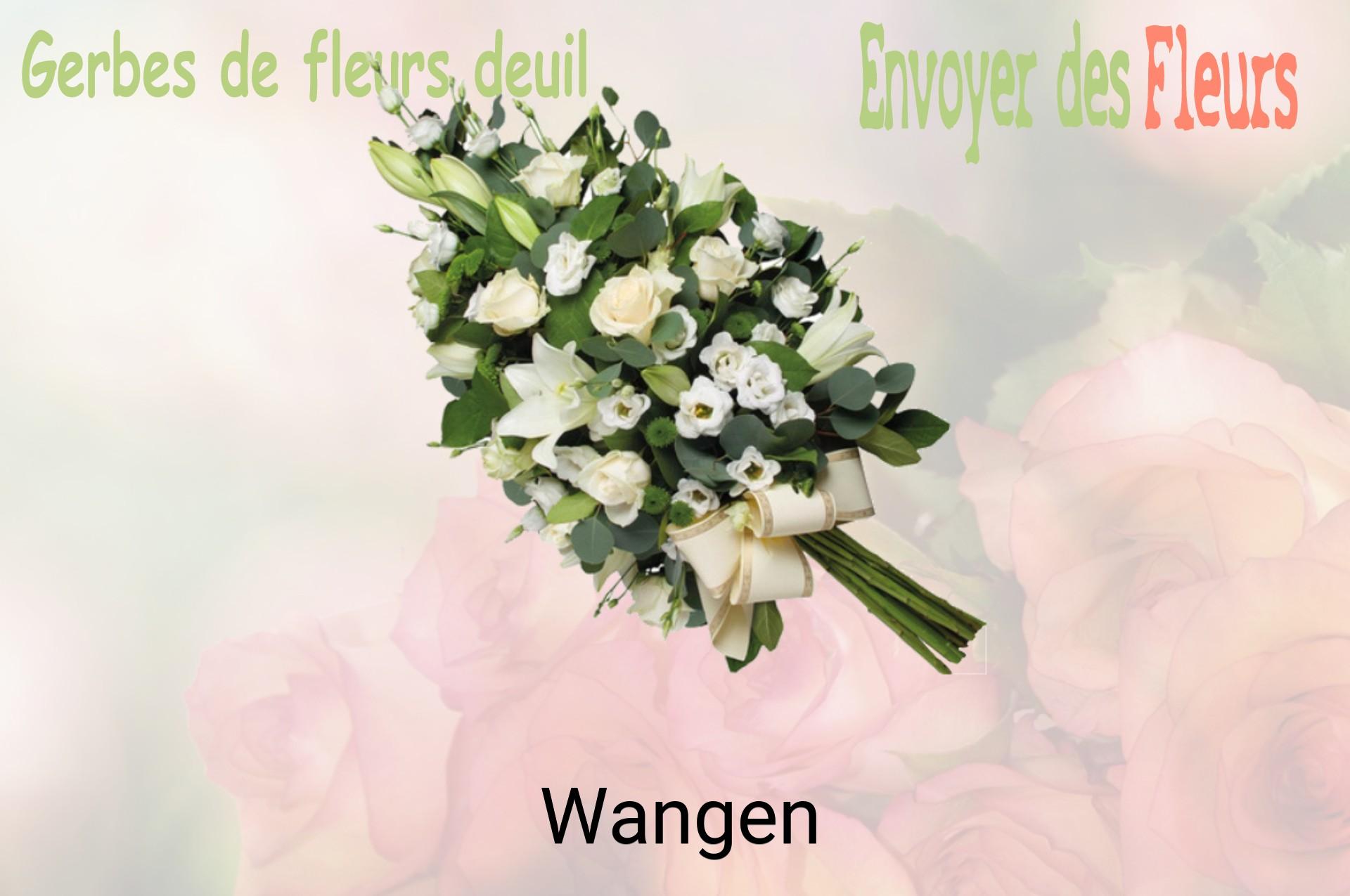 Gerbe de fleurs de deuil livrée à Wangen